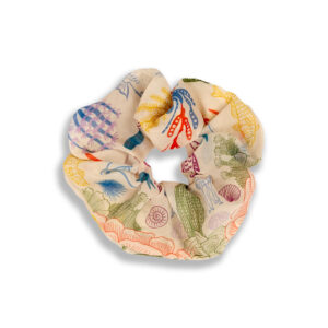 CORAL VEIL SCRUNCHIE
