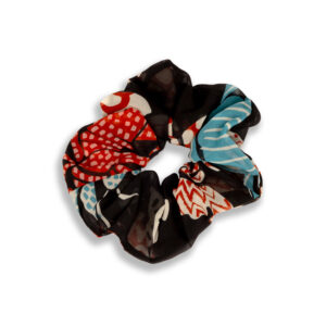 LOBSTERA BLACK  SCRUNCHIE