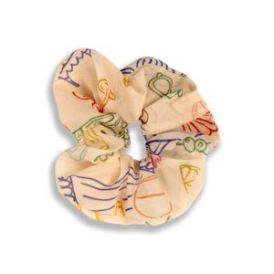 VACAYLICIOUS WHITE SCRUNCHIE